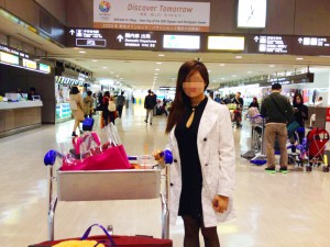 国際結婚後、初来日 - 成田空港に到着