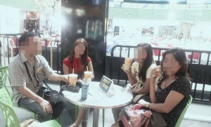 国際結婚希望のフィリピン女性たちとカフェにてお見合い