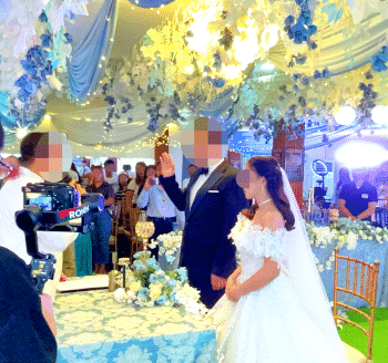 40代日本人男性と10代フィリピン女性の国際結婚|結婚式